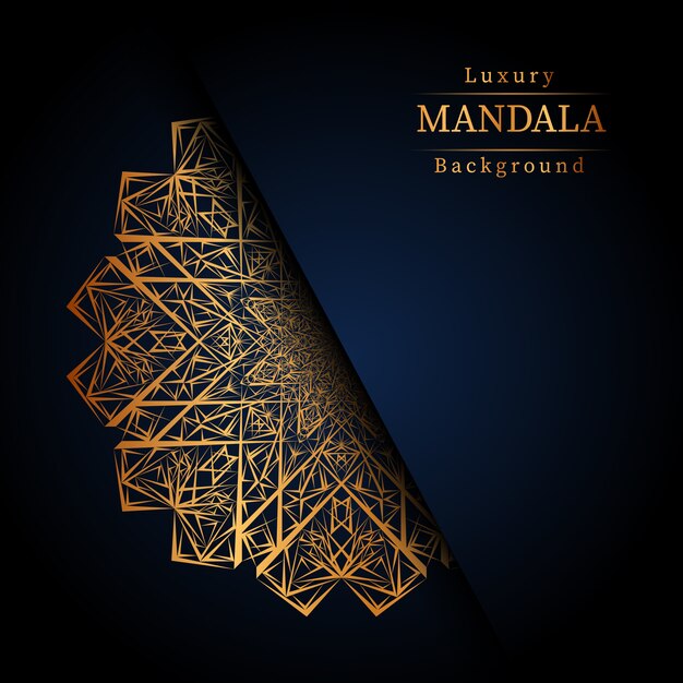 Fondo de mandala de lujo creativo