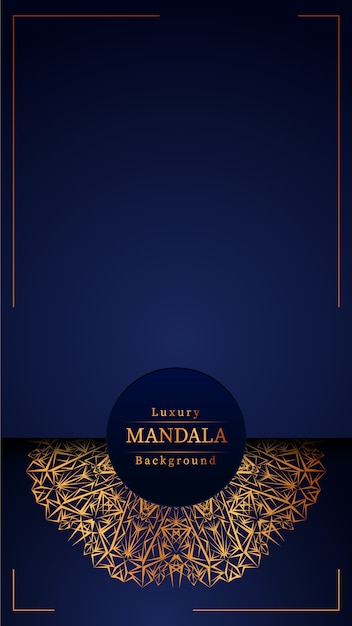 Fondo de mandala de lujo creativo