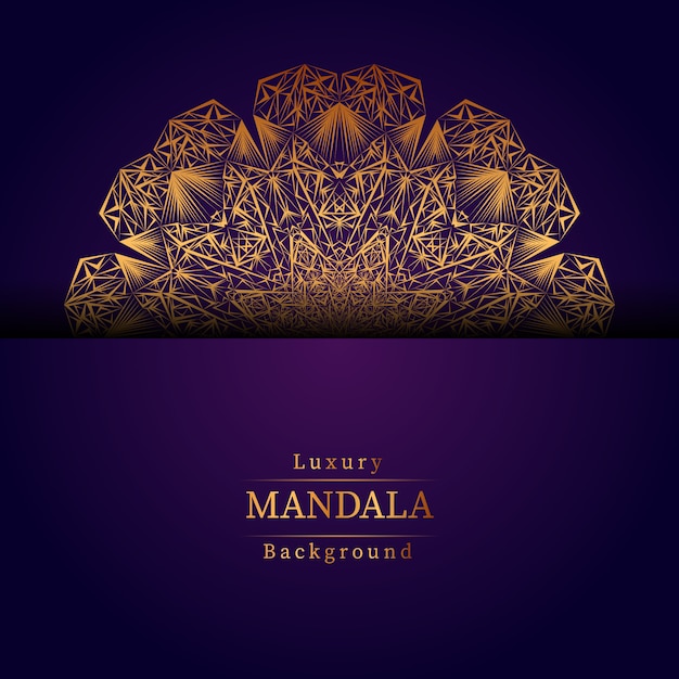 Fondo de mandala de lujo creativo