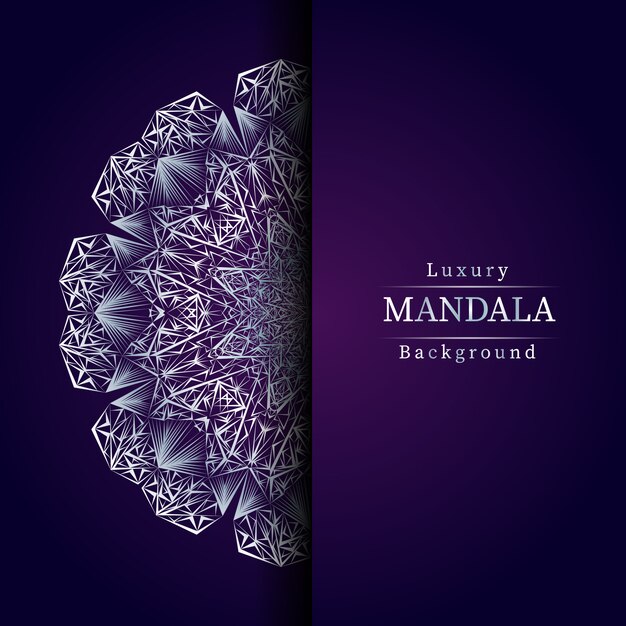 Fondo de mandala de lujo creativo