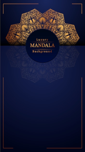 Fondo de mandala de lujo creativo