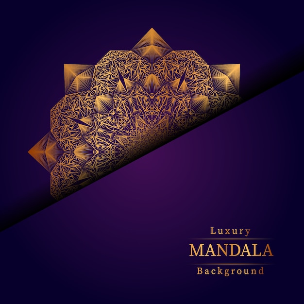 Fondo de mandala de lujo creativo