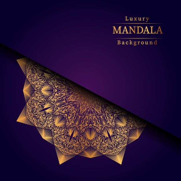 Fondo de mandala de lujo creativo