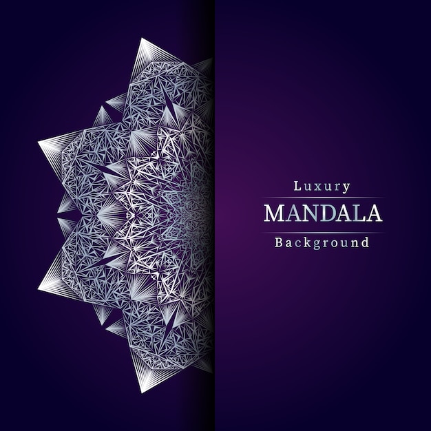 Fondo de mandala de lujo creativo