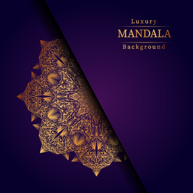 Fondo de mandala de lujo creativo