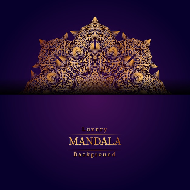 Fondo de mandala de lujo creativo