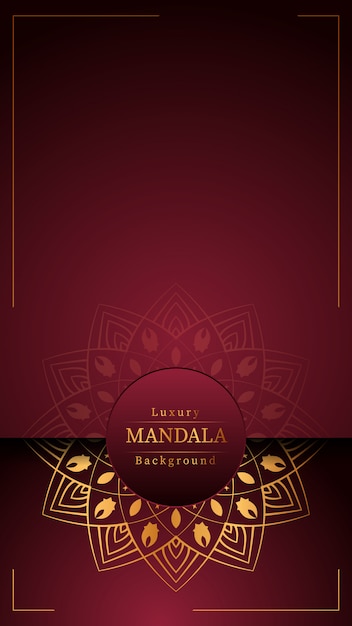 Fondo de mandala de lujo creativo