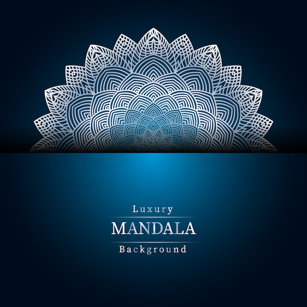 Vector fondo de mandala de lujo creativo