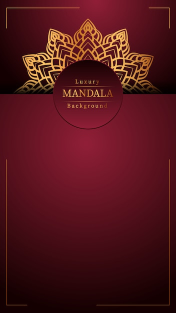 Fondo de mandala de lujo creativo