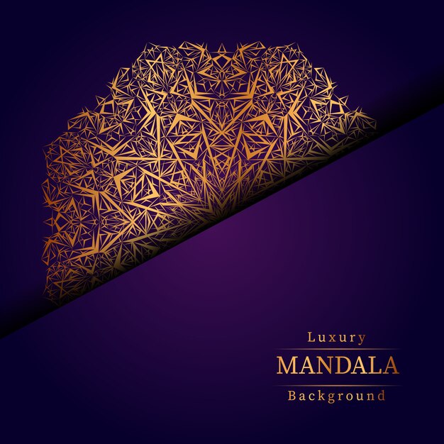 Fondo de mandala de lujo creativo