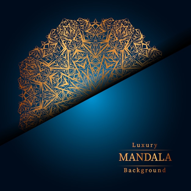 Fondo de mandala de lujo creativo