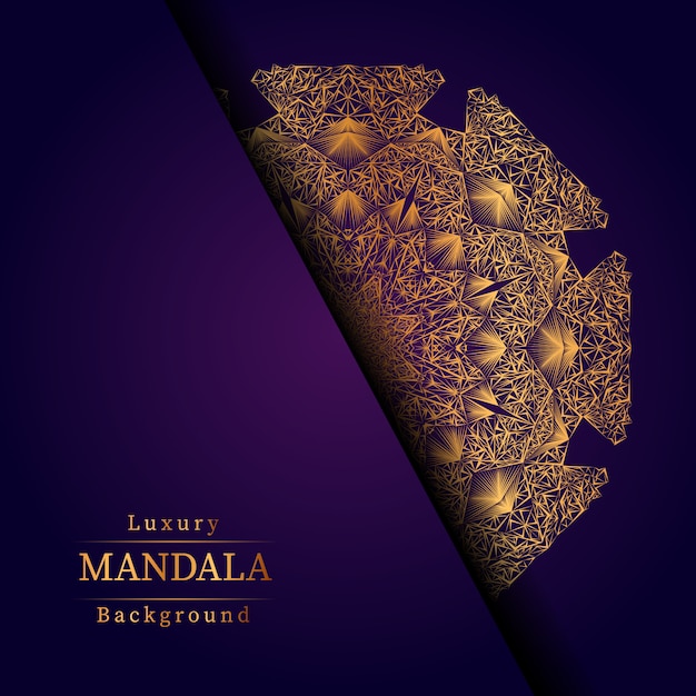 Fondo de mandala de lujo creativo