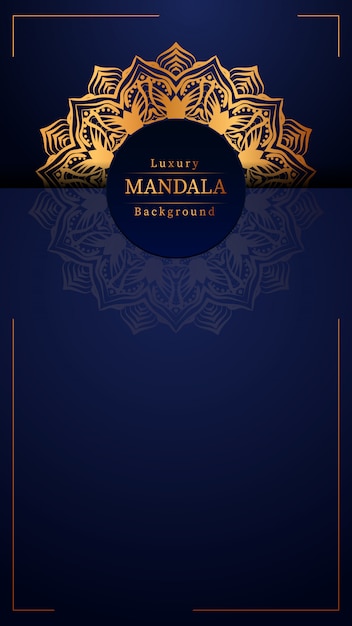 Fondo de mandala de lujo creativo