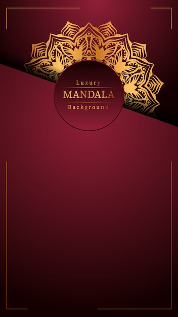 Fondo de mandala de lujo creativo