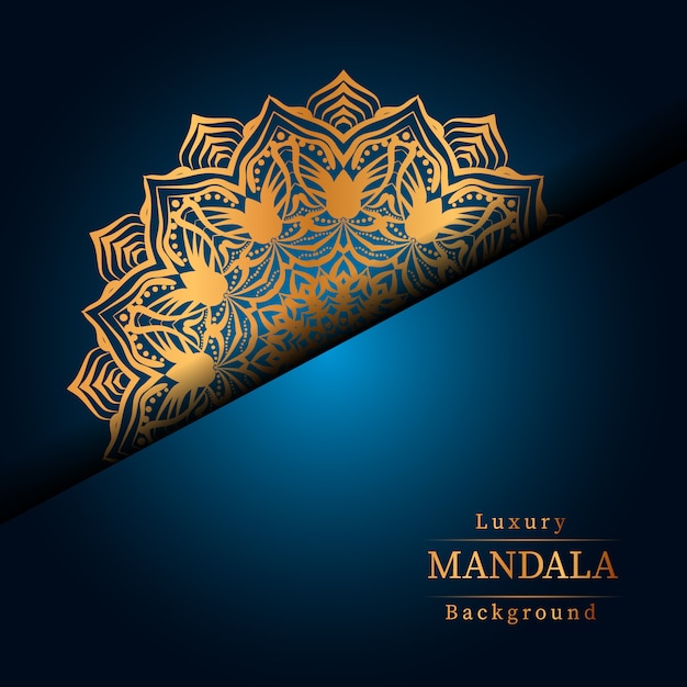Fondo de mandala de lujo creativo