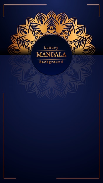 Fondo de mandala de lujo creativo
