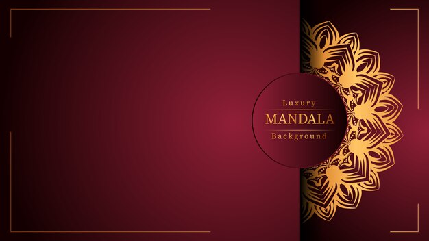 Fondo de mandala de lujo creativo