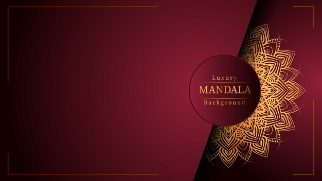 Fondo de mandala de lujo creativo