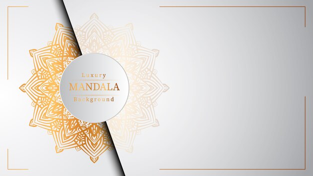 Fondo de mandala de lujo creativo