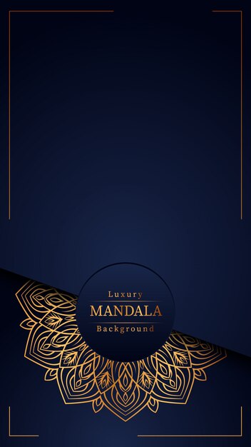 Fondo de mandala de lujo creativo