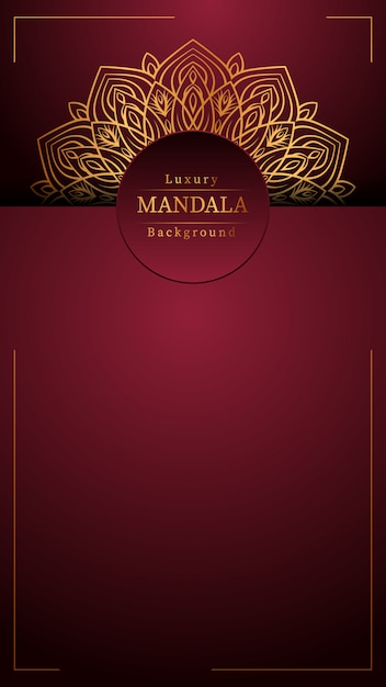 Fondo de mandala de lujo creativo