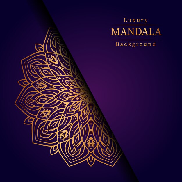 Fondo de mandala de lujo creativo