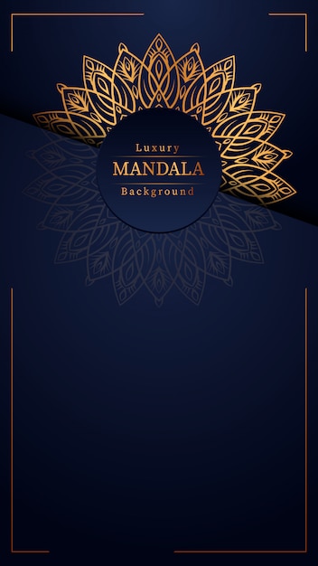 Fondo de mandala de lujo creativo