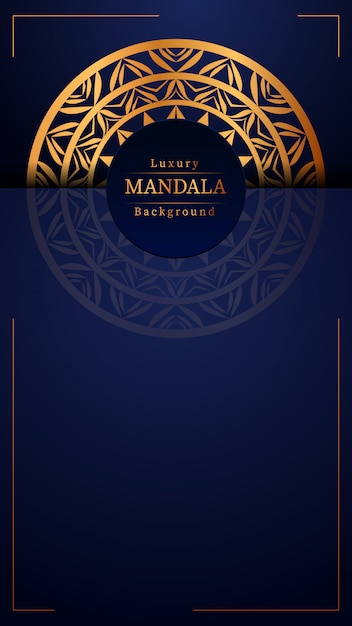 Fondo de mandala de lujo creativo