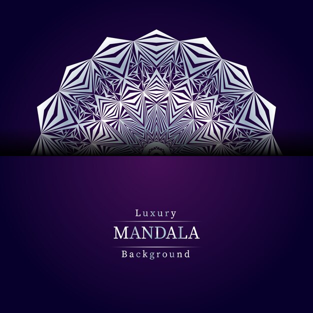 Fondo de mandala de lujo creativo