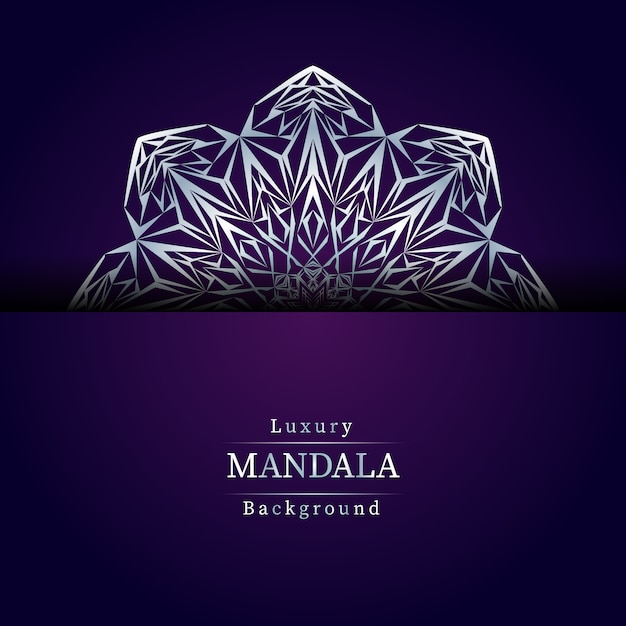 Fondo de mandala de lujo creativo