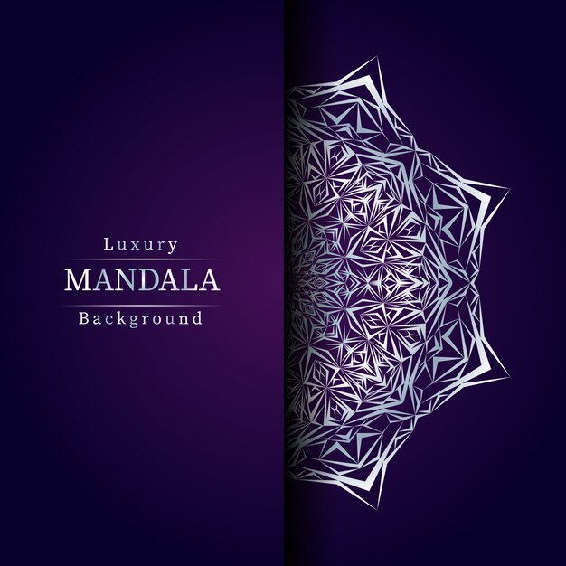 Fondo de mandala de lujo creativo