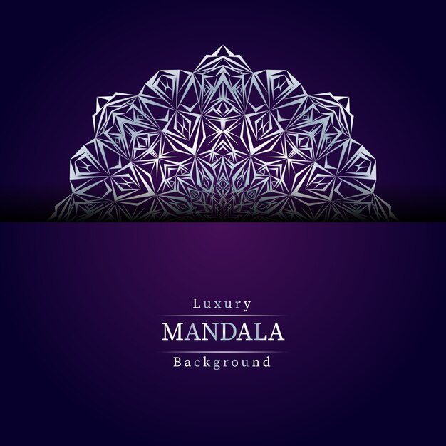 Vector fondo de mandala de lujo creativo