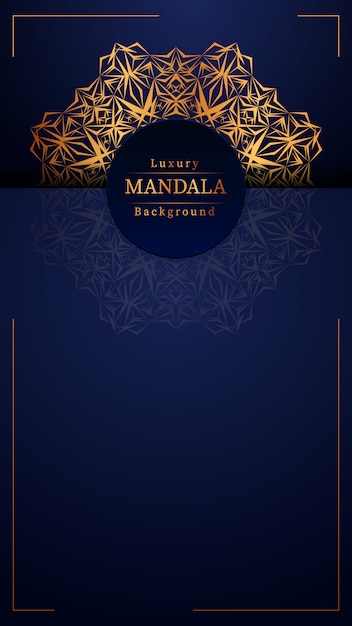 Fondo de mandala de lujo creativo