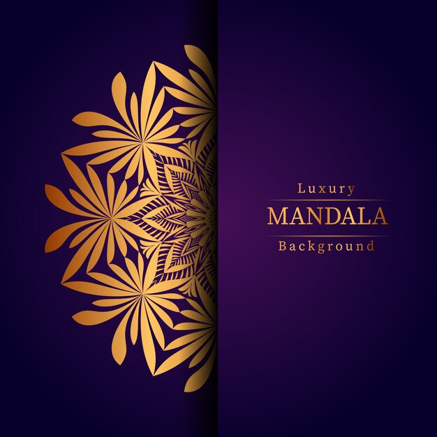 Fondo de mandala de lujo creativo