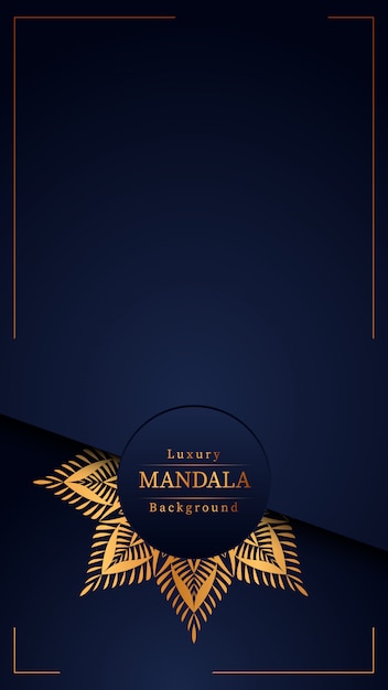 Fondo de mandala de lujo creativo