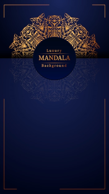 Fondo de mandala de lujo creativo