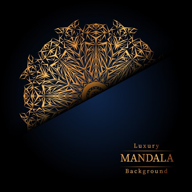 Fondo de mandala de lujo creativo
