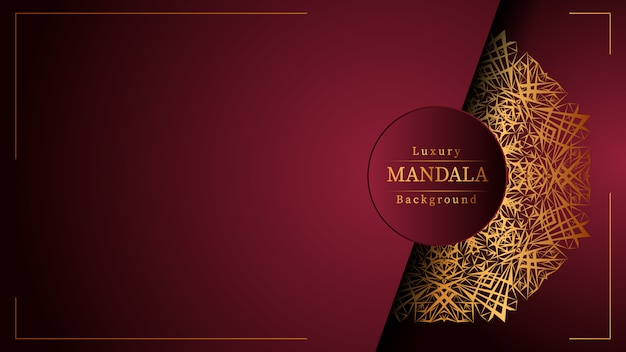 Fondo de mandala de lujo creativo