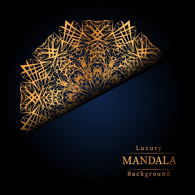 Fondo de mandala de lujo creativo