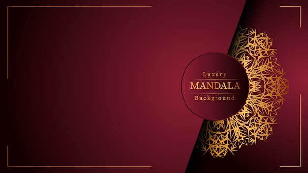 Fondo de mandala de lujo creativo