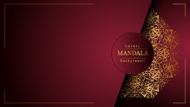 Fondo de mandala de lujo creativo