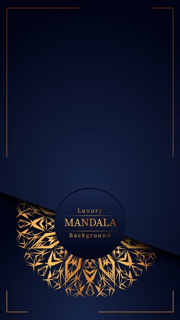 Fondo de mandala de lujo creativo