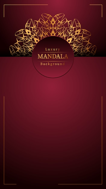 Fondo de mandala de lujo creativo
