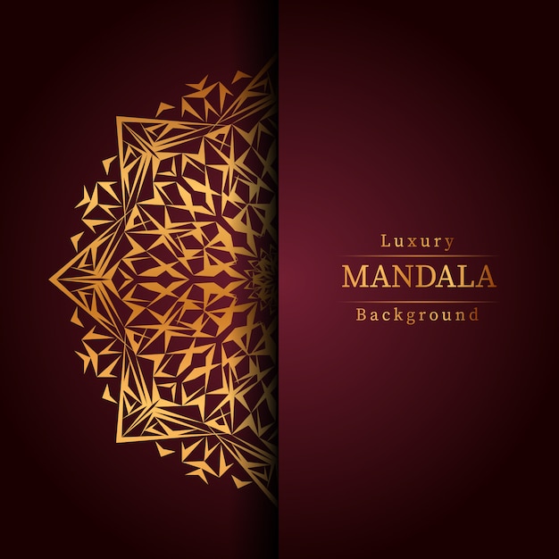 Fondo de mandala de lujo creativo