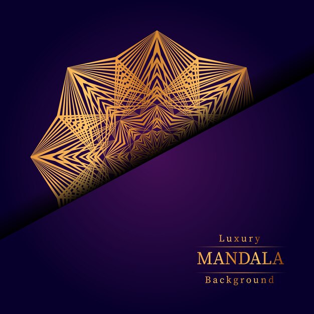 Fondo de mandala de lujo creativo