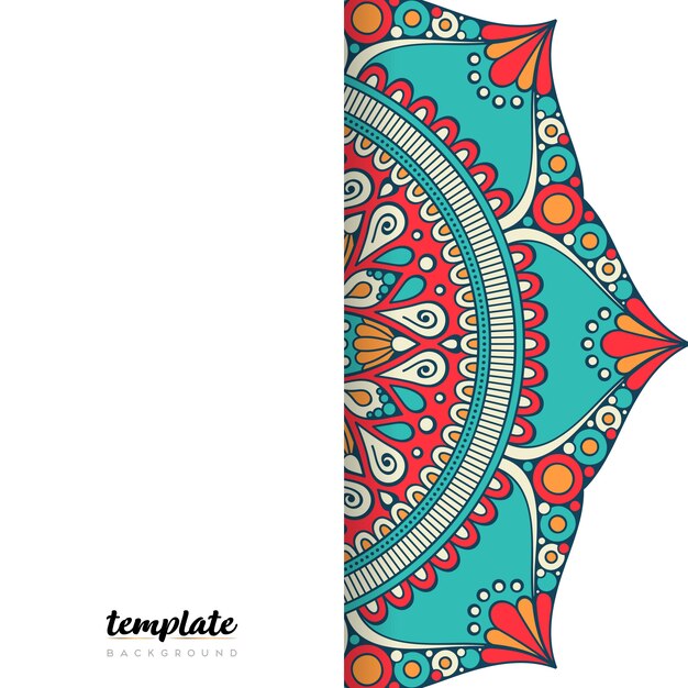 Fondo de mandala de lujo creativo