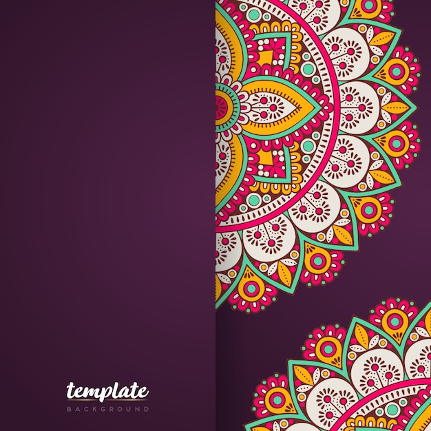 Fondo de mandala de lujo creativo