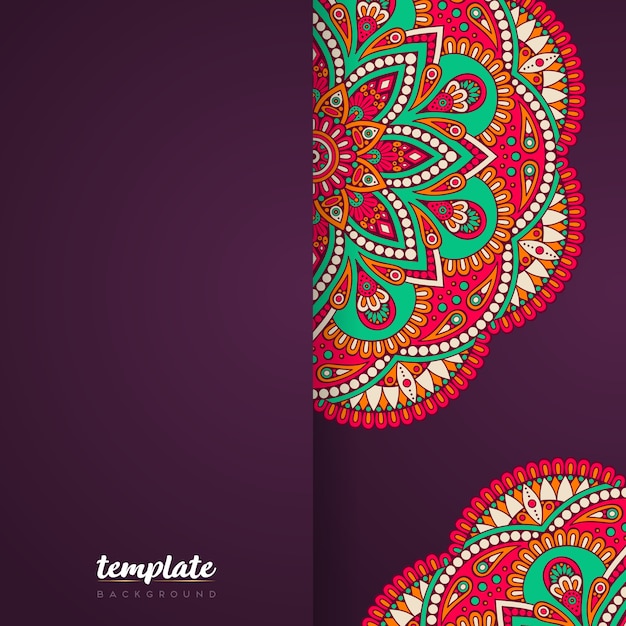 Fondo de mandala de lujo creativo