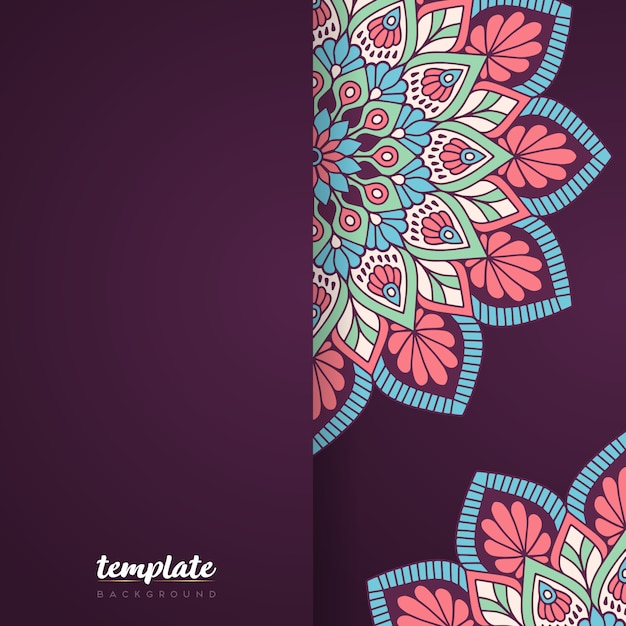 Fondo de mandala de lujo creativo