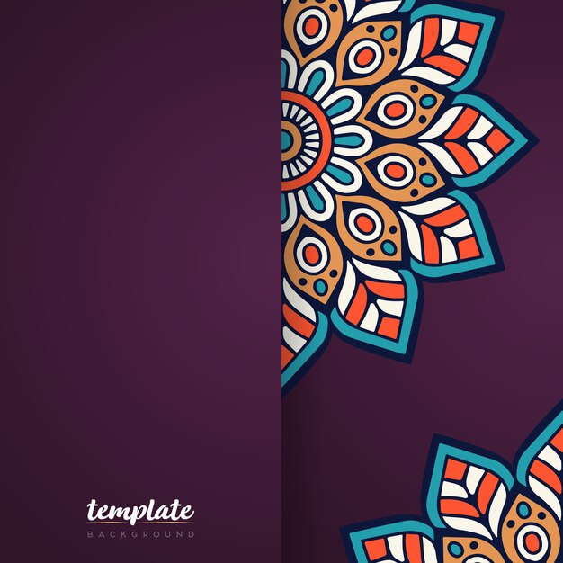 Fondo de mandala de lujo creativo